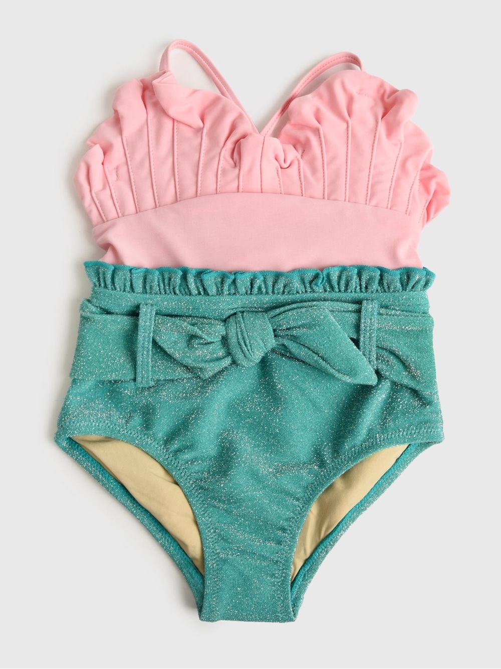 Shade Critters Pink & Teal Mermaid One-Piece Swimsuit 18-24 Months